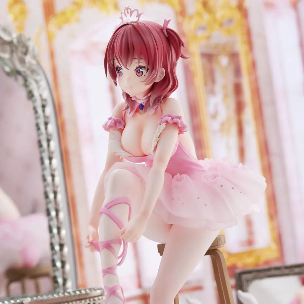 Original Character PVC Statue Anmi Illustration Flamingo Ballet Red Hair Girl 24 cm Produktfoto