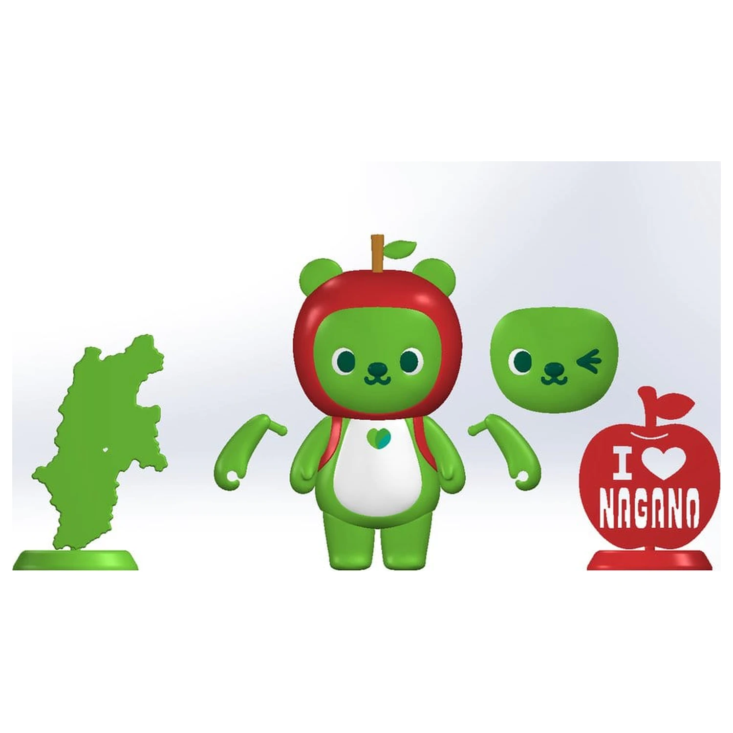 Original Character Kunststoffmodellbausatz Arukuma 10 cm Produktfoto