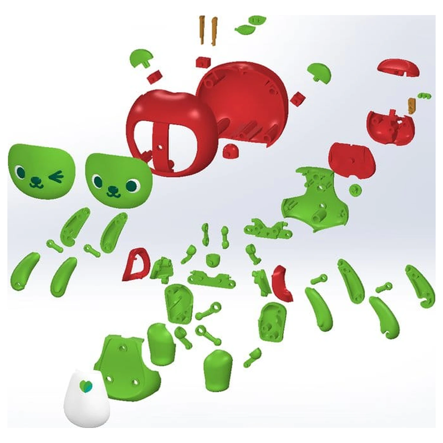 Original Character Kunststoffmodellbausatz Arukuma 10 cm Produktfoto