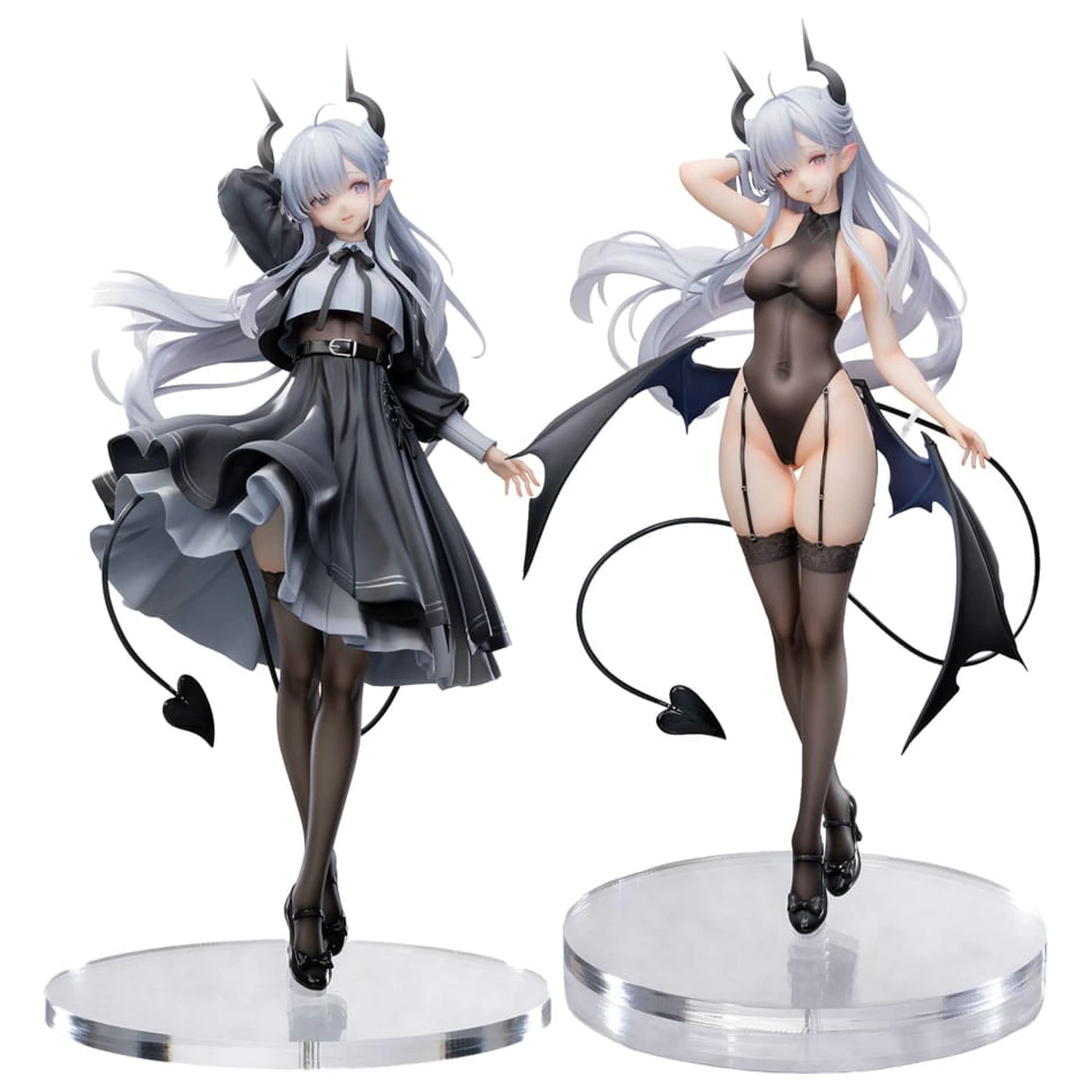 Original Character Fantasias Series Statue 1/6 Set aus 2 Thea-chan Apprentice Succubus Ver. (Regular Outfit & Underwear Edition) 29 cm Produktfoto