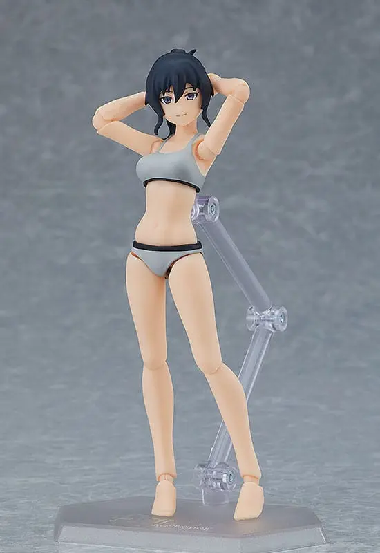 Original Character Figma Actionfigur Female Body (Makoto) with Tracksuit + Tracksuit Skirt Outfit 13 cm Produktfoto