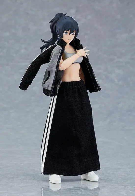 Original Character Figma Actionfigur Female Body (Makoto) with Tracksuit + Tracksuit Skirt Outfit 13 cm Produktfoto