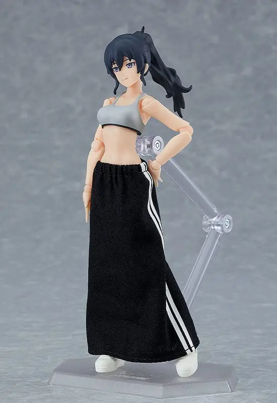 Original Character Figma Actionfigur Female Body (Makoto) with Tracksuit + Tracksuit Skirt Outfit 13 cm Produktfoto