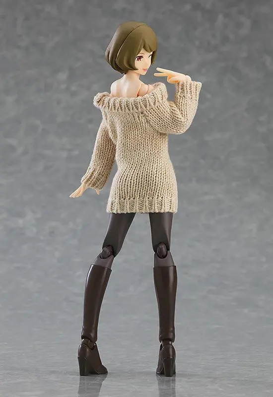 Original Character Figma Actionfigur Female Body (Chiaki) with Off-the-Shoulder Sweater Dress 14 cm Produktfoto