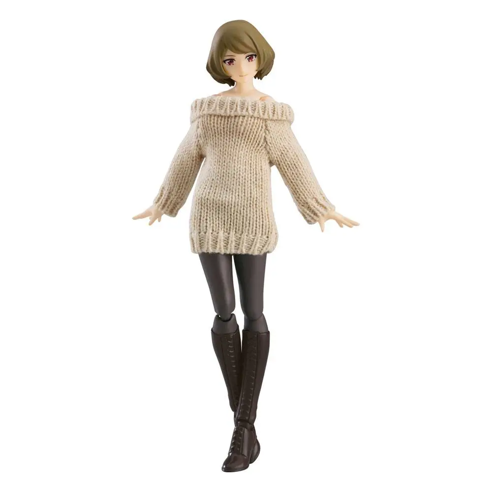 Original Character Figma Actionfigur Female Body (Chiaki) with Off-the-Shoulder Sweater Dress 14 cm Produktfoto