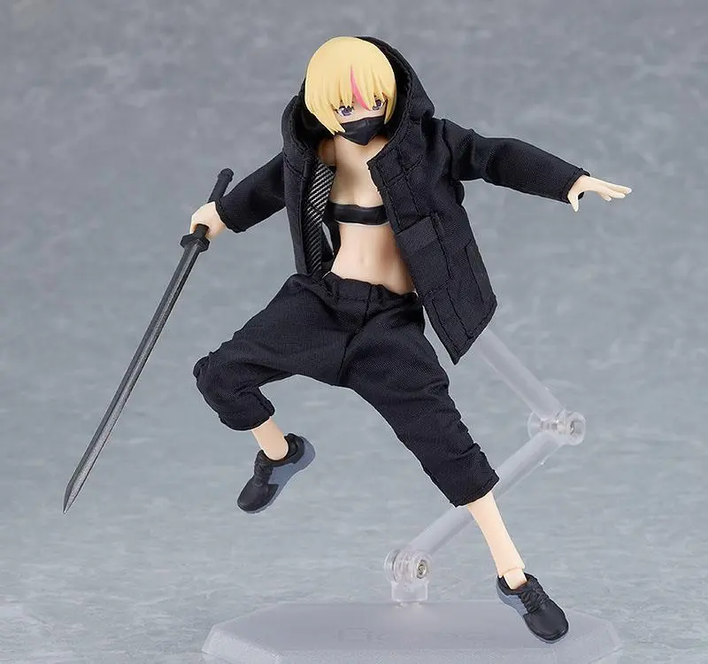 Original Character Figma Action Figur Female Body Yuki with Techwear Outfit 13 cm Produktfoto