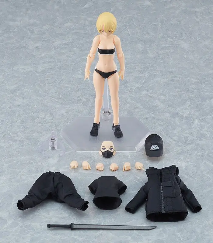 Original Character Figma Action Figur Female Body Yuki with Techwear Outfit 13 cm Produktfoto