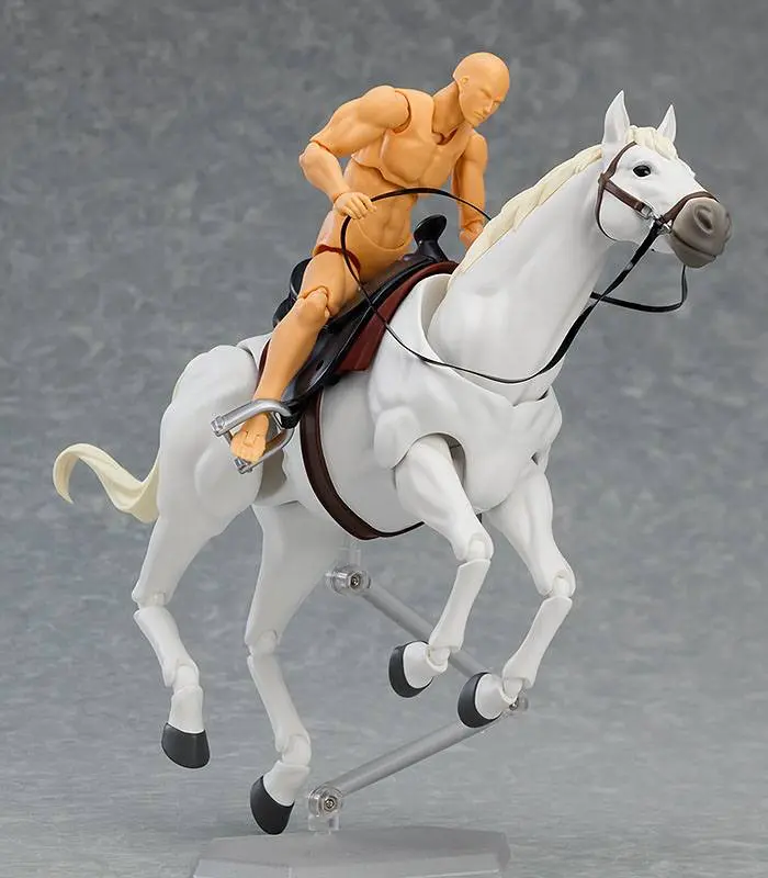Original Character Figma Actionfigur Horse ver. 2 (White) 19 cm Produktfoto