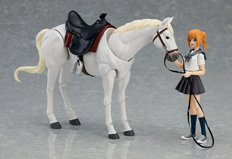 Original Character Figma Actionfigur Horse ver. 2 (White) 19 cm Produktfoto