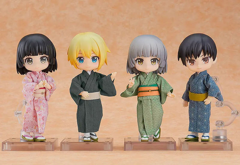 Original Character Zubehör-Set für Nendoroid Doll Actionfiguren Outfit Set: Kimono - Boy (Gray) termékfotó