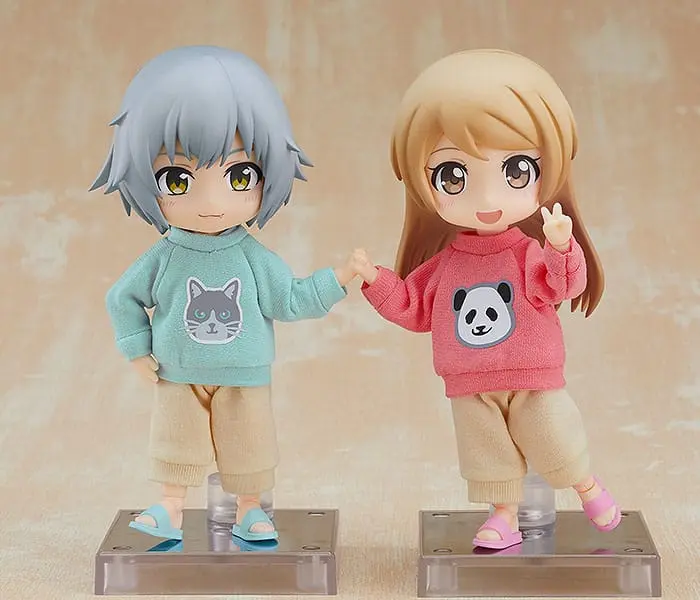 Original Character Zubehör-Set für Nendoroid Doll Actionfiguren Outfit Set: Sweatshirt and Sweatpants (Pink) termékfotó