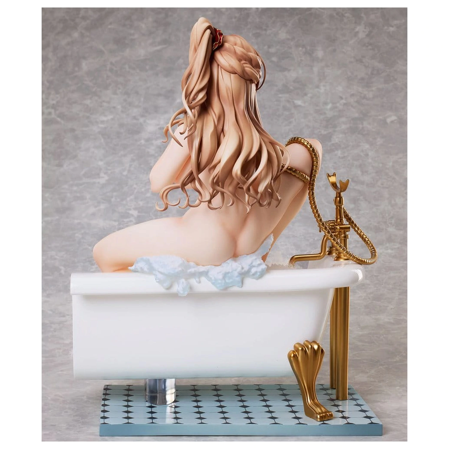 Original Character PVC Figur Mädchen in der Badewanne Illustration von Ponzu 26 cm Produktfoto