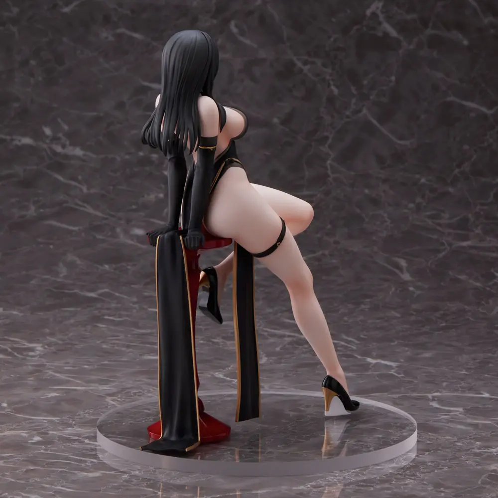 Original Character PVC Statue Hayabusa Illustration Black China Dress-chan 16 cm termékfotó