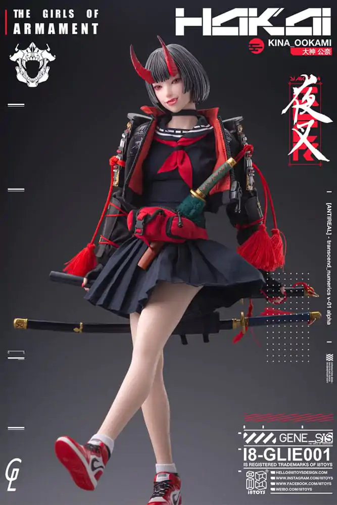 Original Character i8Toys x Gharliera Actionfigur 1/6 The Girls of Armament Kina Ookami 28 cm Produktfoto