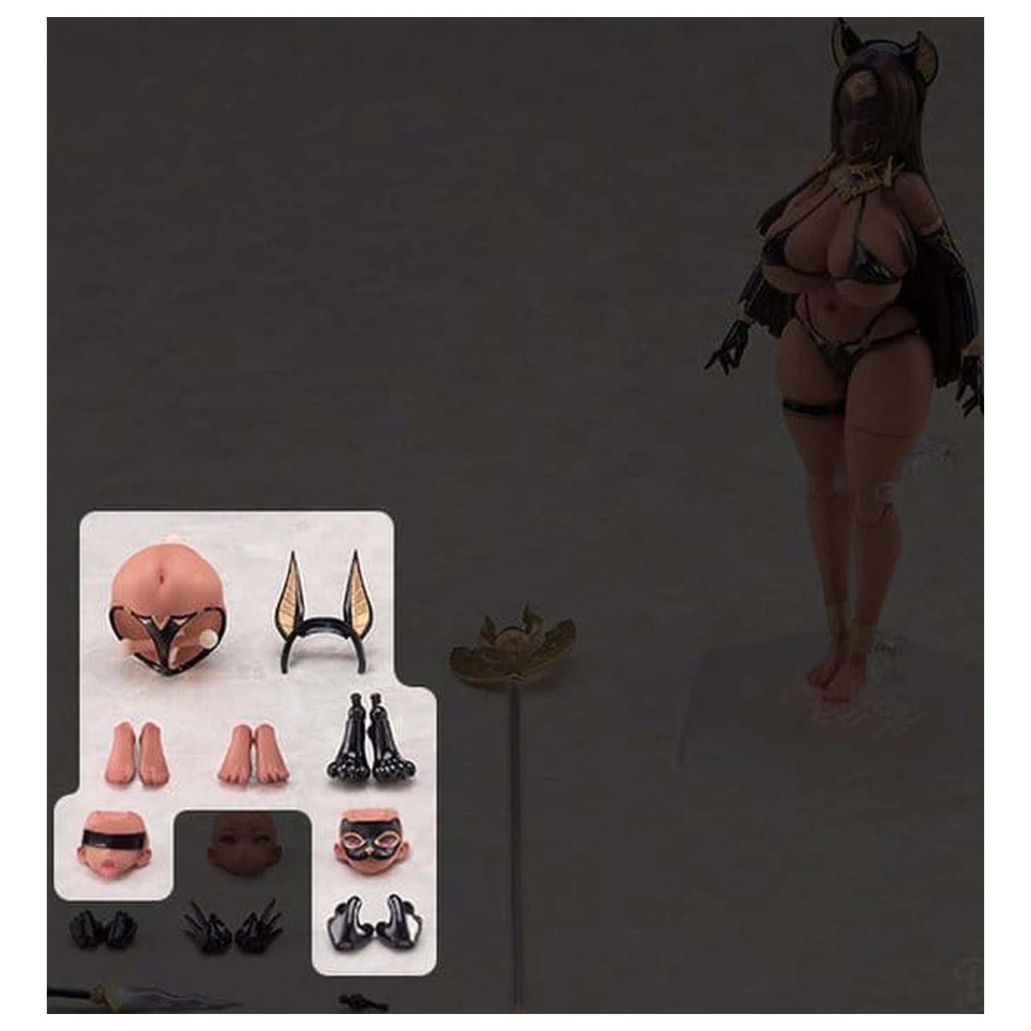 Original Character Isekai Emaki Actionfigur Teile 1/12 Ägyptische Göttin Bastet Produktfoto