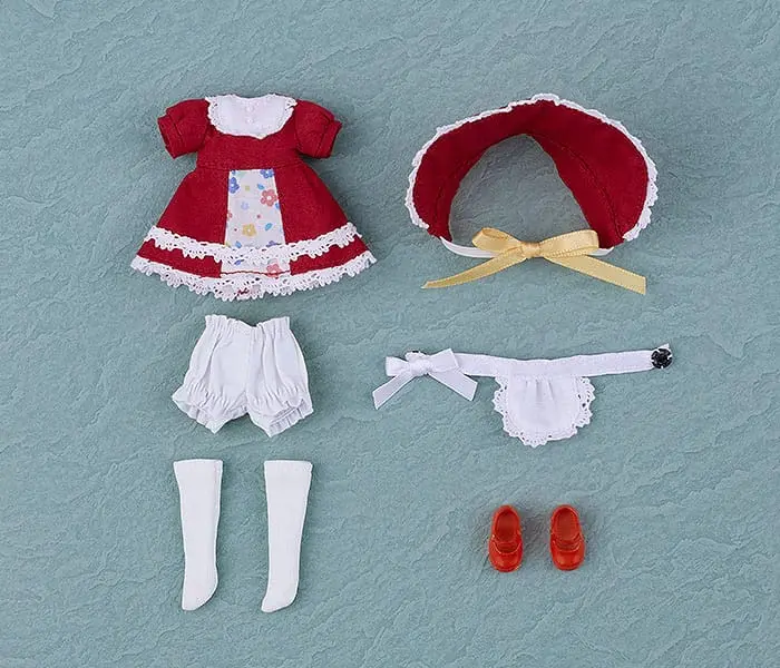 Original Character Nendoroid Doll Figurn Outfit : Old-Fashioned Dress (Red) Produktfoto