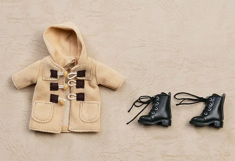 Original Character Zubehör-Set für Nendoroid Doll Actionfiguren Warm Clothing Set: Boots & Duffle Coat (Beige) termékfotó