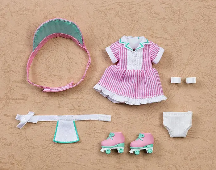 Original Character Zubehör-Set für Nendoroid Doll Actionfiguren Outfit Set: Diner - Girl (Pink) termékfotó