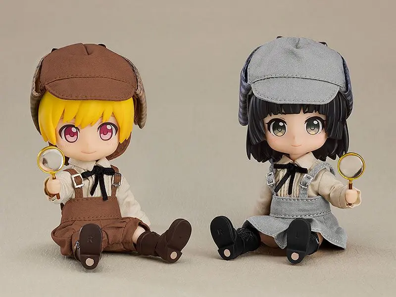 Original Character Zubehör-Set für Nendoroid Doll Actionfiguren Outfit Set Detective - Boy (Brown) termékfotó