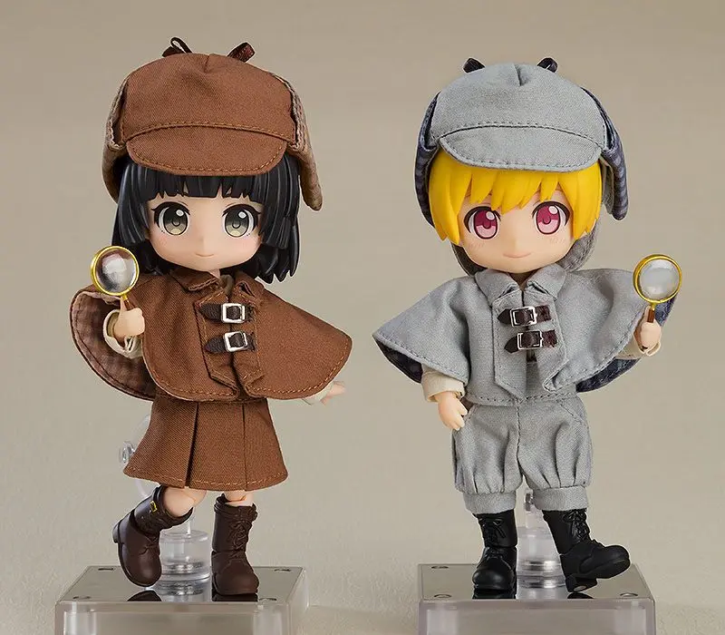 Original Character Zubehör-Set für Nendoroid Doll Actionfiguren Outfit Set Detective - Boy (Gray) termékfotó