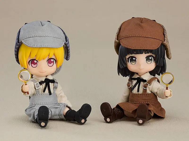 Original Character Zubehör-Set für Nendoroid Doll Actionfiguren Outfit Set Detective - Boy (Gray) termékfotó