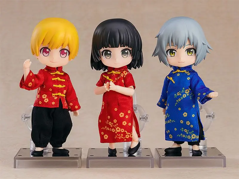 Original Character Zubehör-Set für Nendoroid Doll Actionfiguren Outfit Set: Short Length Chinese Outfit (Red) termékfotó