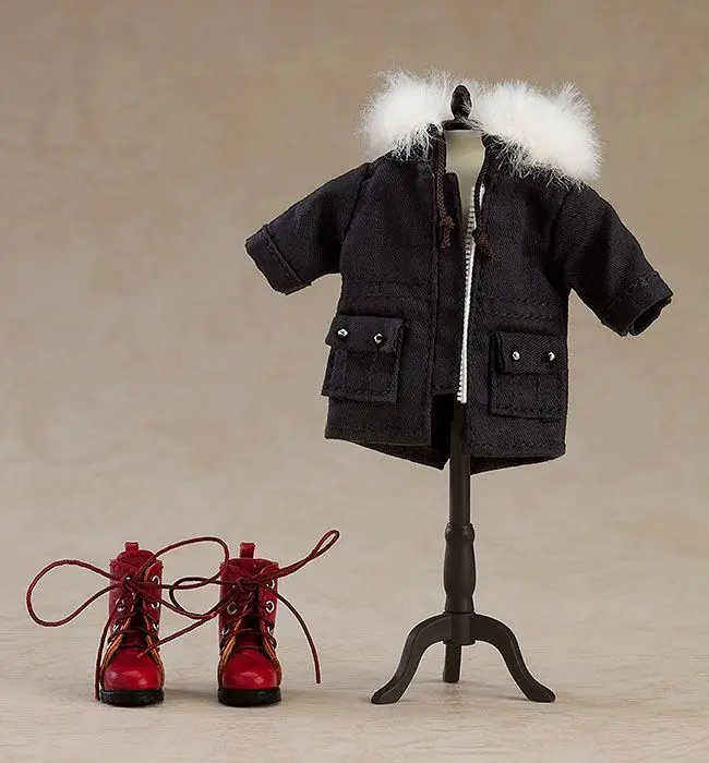 Original Character Zubehör-Set für Nendoroid Doll Actionfiguren Warm Clothing Set: Boots & Mod Coat (Black) termékfotó