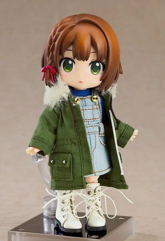 Original Character Zubehör-Set für Nendoroid Doll Actionfiguren Warm Clothing Set: Boots & Mod Coat (Khaki Green) Produktfoto