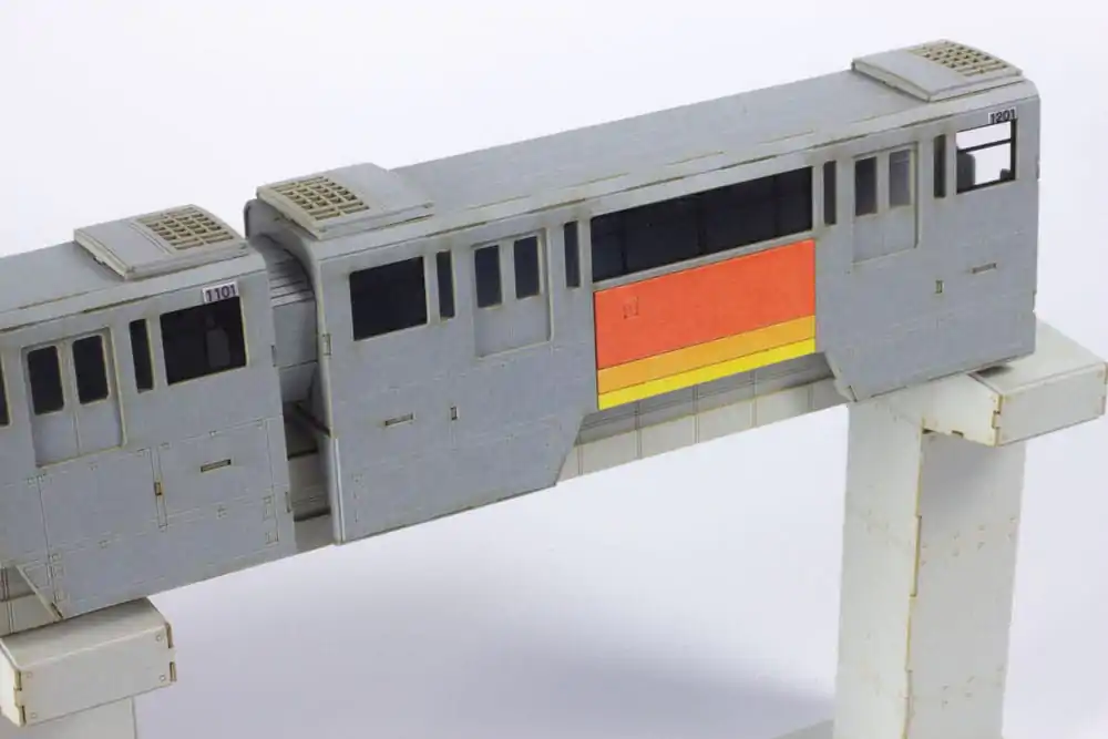 Original Character Series 1000 Paper Model Kit 1/150 Tama Intercity Monorail (2 cars) 24 cm Produktfoto