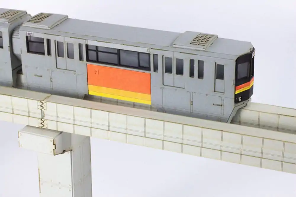 Original Character Series 1000 Paper Model Kit 1/150 Tama Intercity Monorail (2 cars) 24 cm Produktfoto