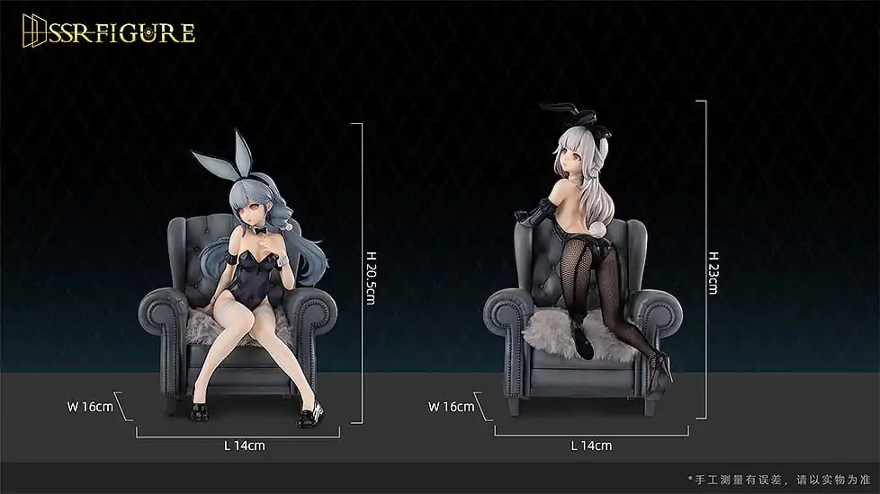 Original Character SSR PVC Statuen 1/7 Yi Ren Guan - House of Unhumans Jin Hua: Bunny Ver. + Qiao Er Combinatorial 23 cm termékfotó