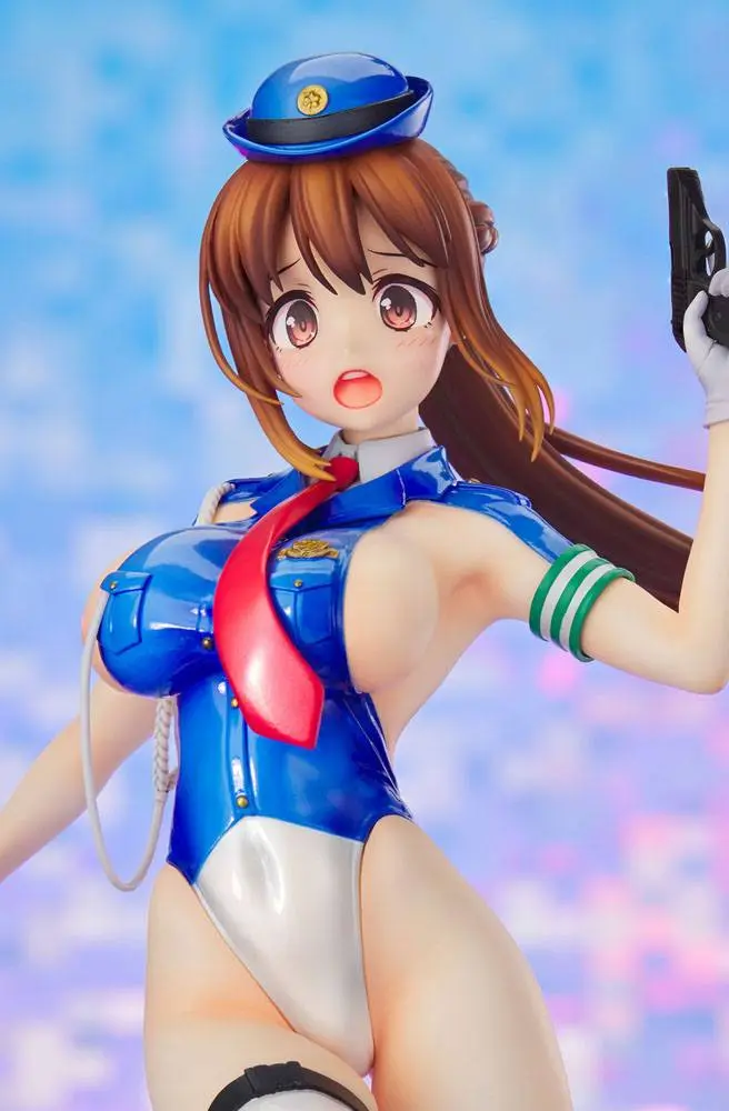 Original Character Thigt Works Series PVC Statue Job1: Cop Asahi Sakurada Antenna Shop LTD 25 cm Produktfoto