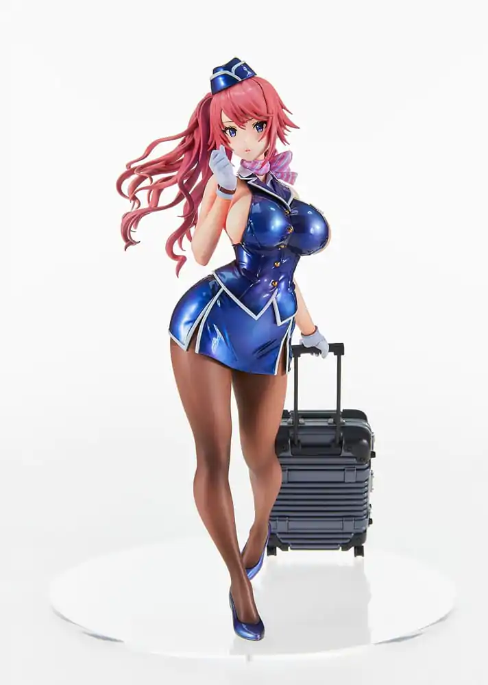 Original Character PVC Statue Tight na Oshigoto Work 3: Cabin Attendant Aya Saionji 25 cm Produktfoto