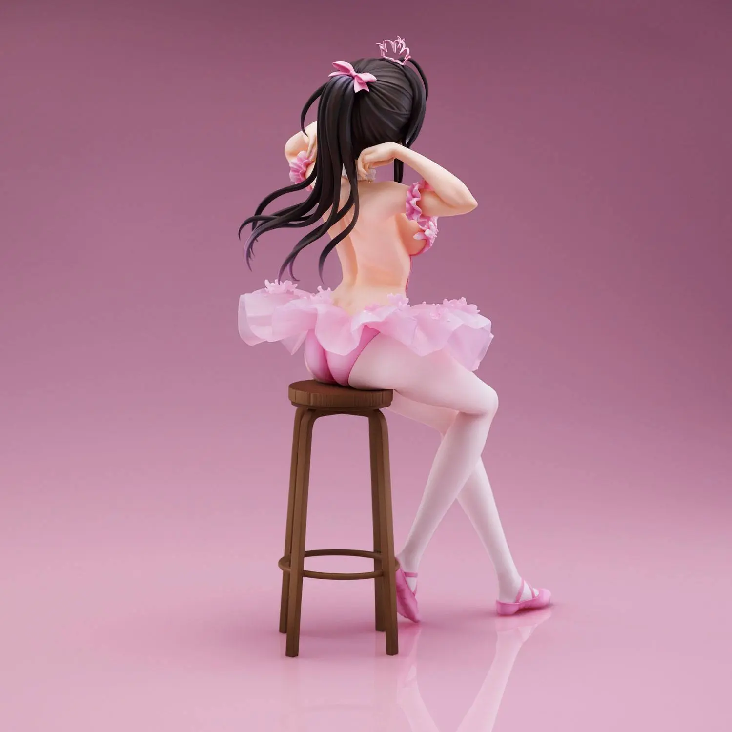 Original Character PVC Statue Anmi Illustration Flamingo Ballet Ponytail Girl 24 cm termékfotó