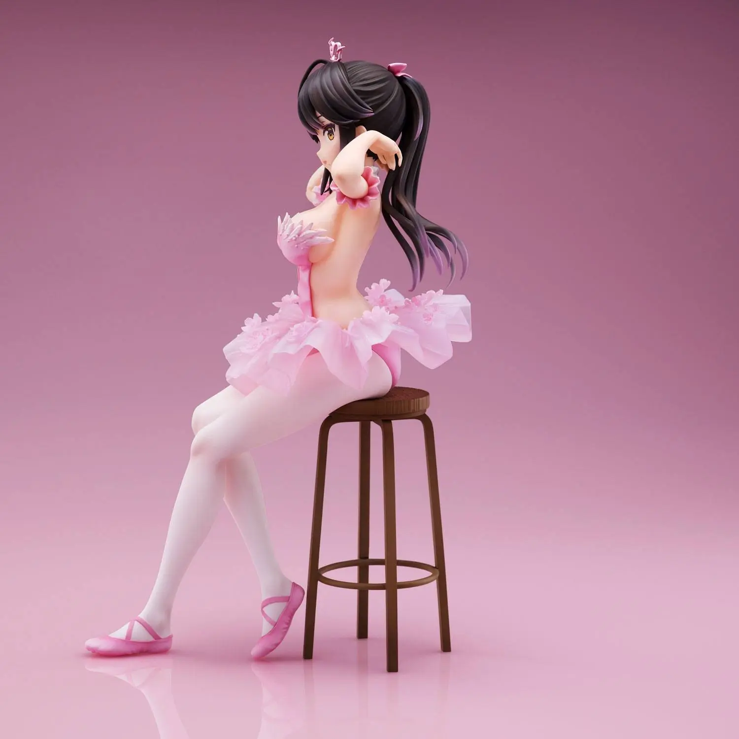 Original Character PVC Statue Anmi Illustration Flamingo Ballet Ponytail Girl 24 cm termékfotó