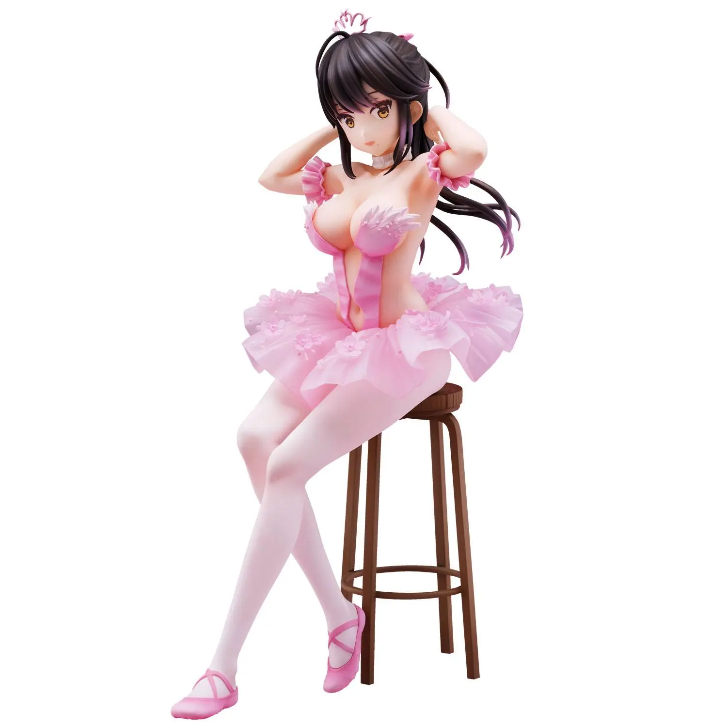 Original Character PVC Statue Anmi Illustration Flamingo Ballet Ponytail Girl 24 cm termékfotó