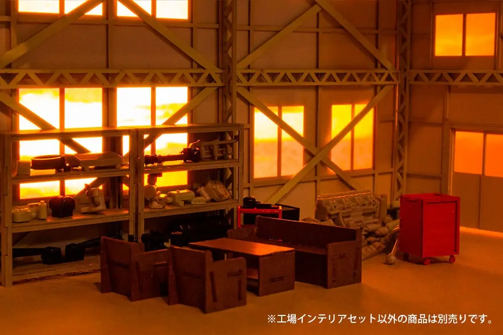Original Illustration Paper Model Kit 1/80 Factoryinterior Set (re-run) 3 cm Produktfoto