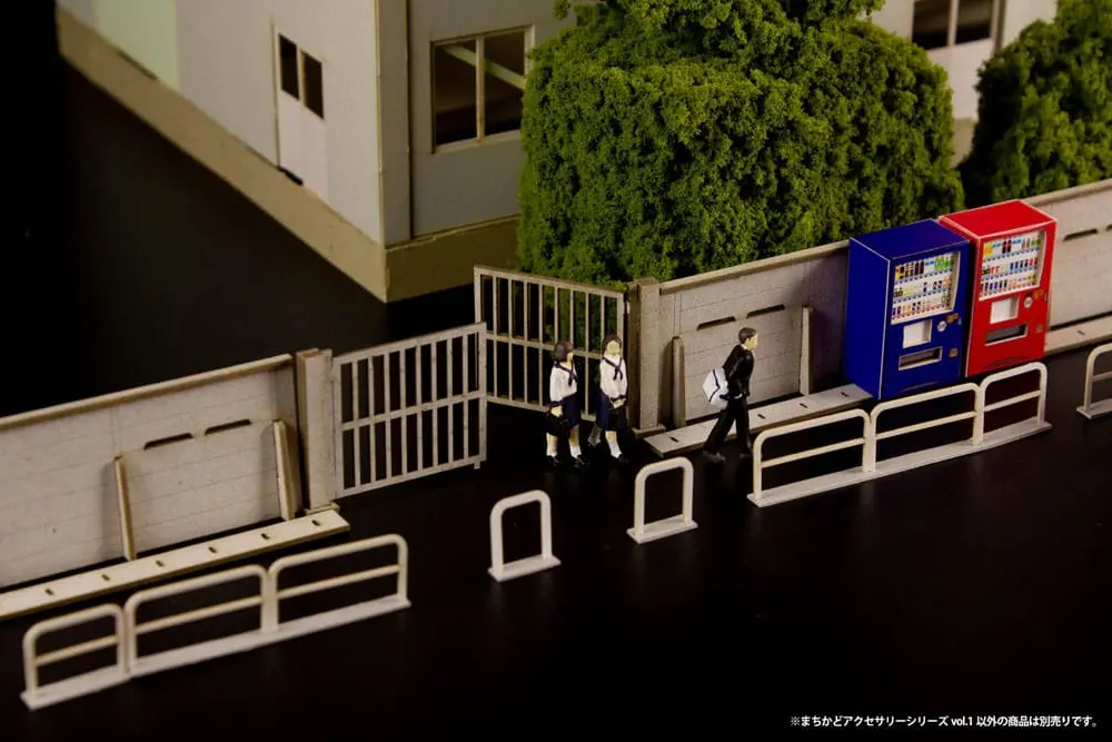 Original Illustration 1/80 Paper Modellbausatz Town Corner Accessory Series Vol.1 26 cm Produktfoto