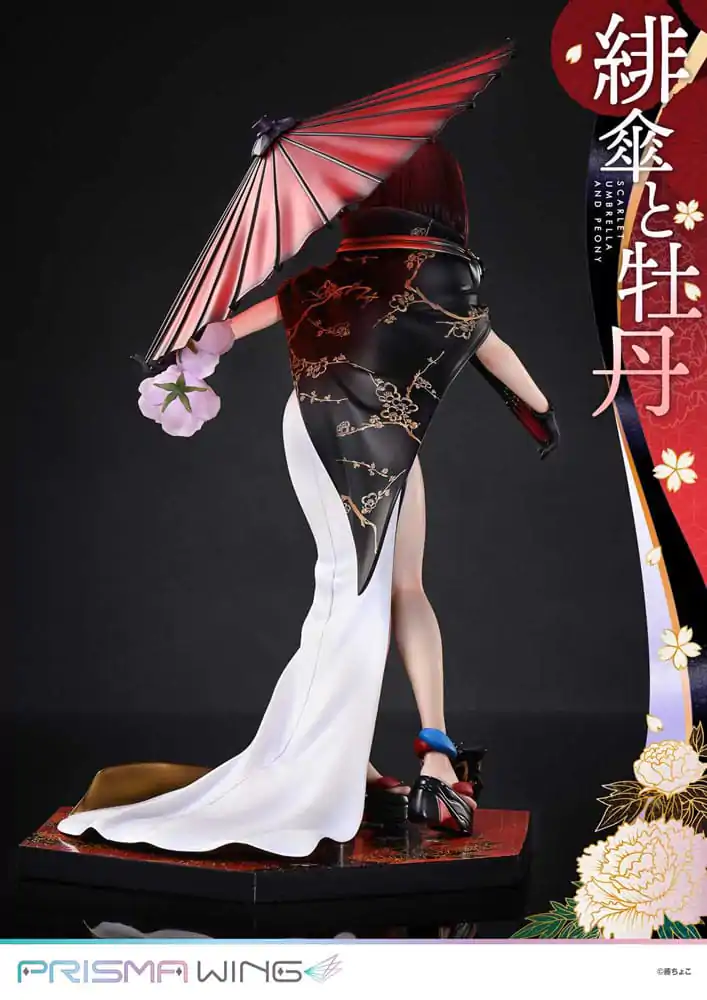 Original Illustration by Fuzichoco Prisma Wing PVC Statue 1/7 Scarlet Umbrella And Peony Deluxe Version 32 cm termékfotó