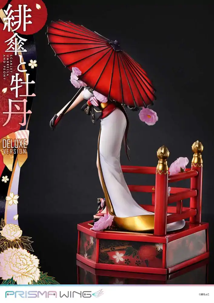 Original Illustration by Fuzichoco Prisma Wing PVC Statue 1/7 Scarlet Umbrella And Peony Deluxe Version 32 cm termékfotó