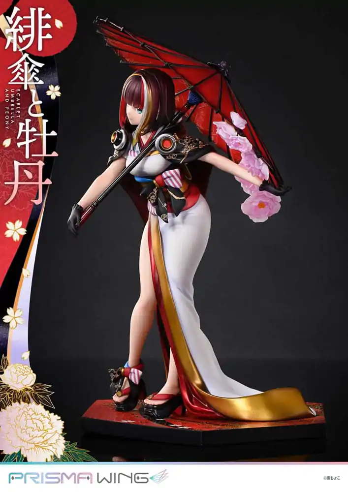 Original Illustration by Fuzichoco Prisma Wing PVC Statue 1/7 Scarlet Umbrella And Peony Deluxe Version 32 cm termékfotó