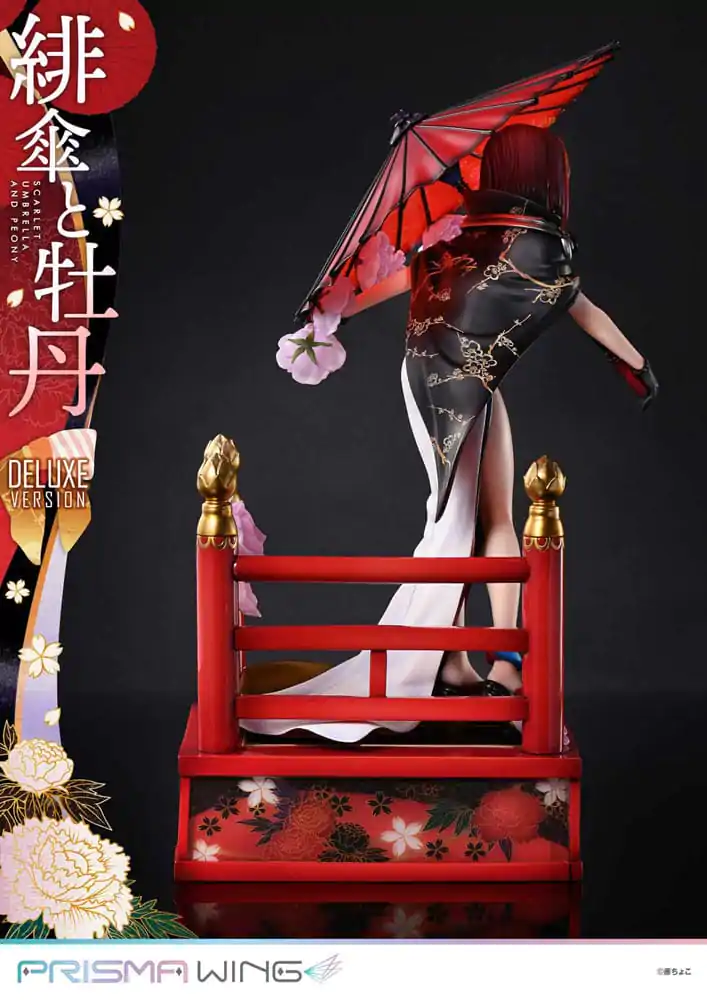 Original Illustration by Fuzichoco Prisma Wing PVC Statue 1/7 Scarlet Umbrella And Peony Deluxe Version 32 cm termékfotó