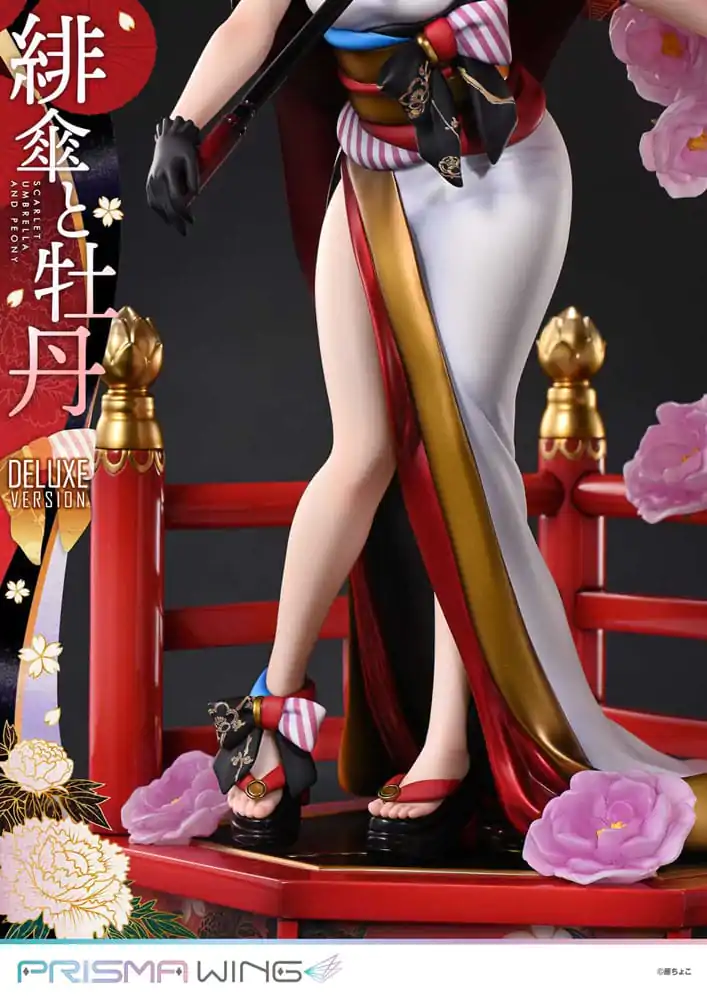 Original Illustration by Fuzichoco Prisma Wing PVC Statue 1/7 Scarlet Umbrella And Peony Deluxe Version 32 cm termékfotó