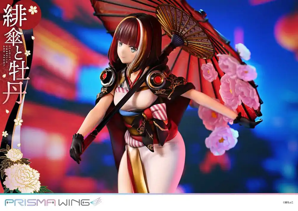 Original Illustration by Fuzichoco Prisma Wing PVC Statue 1/7 Scarlet Umbrella And Peony 28 cm termékfotó