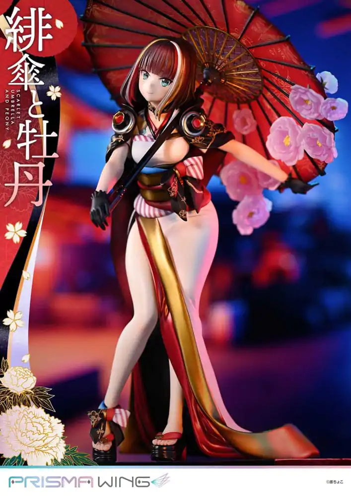 Original Illustration by Fuzichoco Prisma Wing PVC Statue 1/7 Scarlet Umbrella And Peony 28 cm termékfotó