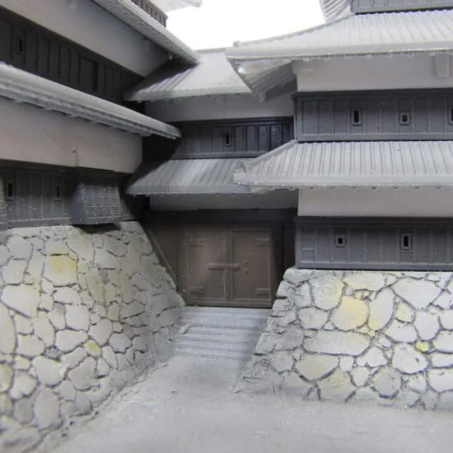 Original Illustration Plastic Kit National treasure Matsumoto Castle (third-run) 18 cm Produktfoto