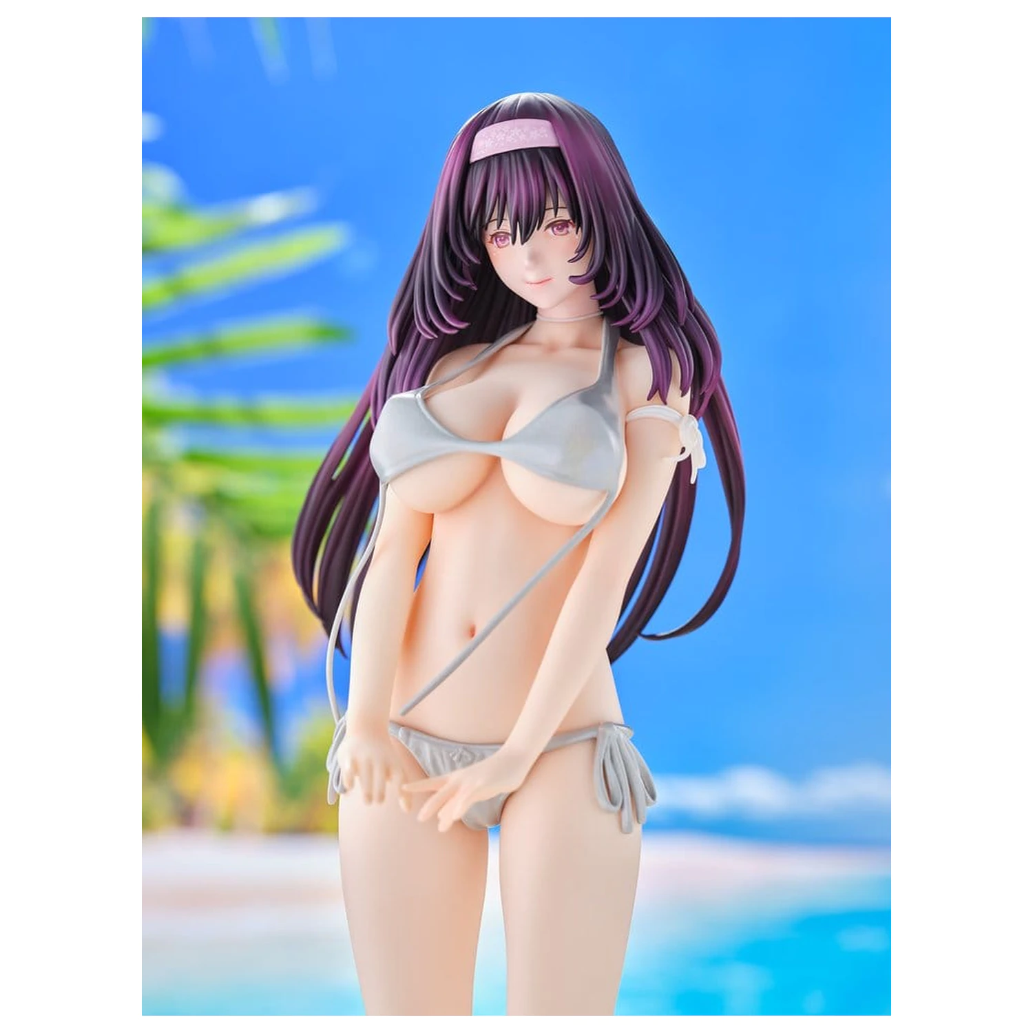 Original Model Statue 1/5 Tomoe Sakura Swimsuit Black Hair Wholesome Ver. Illustration von Toshi Tsutakaze 32 cm Produktfoto