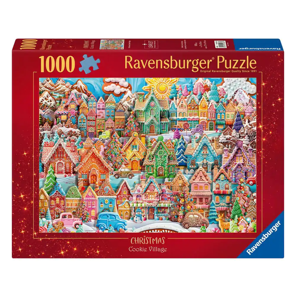 Original Ravensburger Quality Puzzle Christmas Cookie Village (1000 Teile) termékfotó