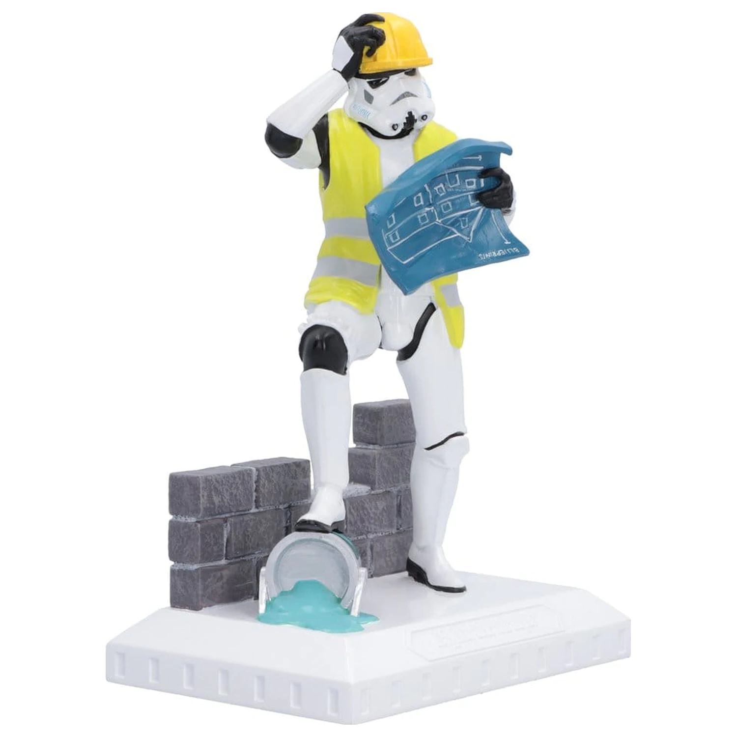 Original Stormtrooper Figur Hit a Brick Wall 18 cm Produktfoto