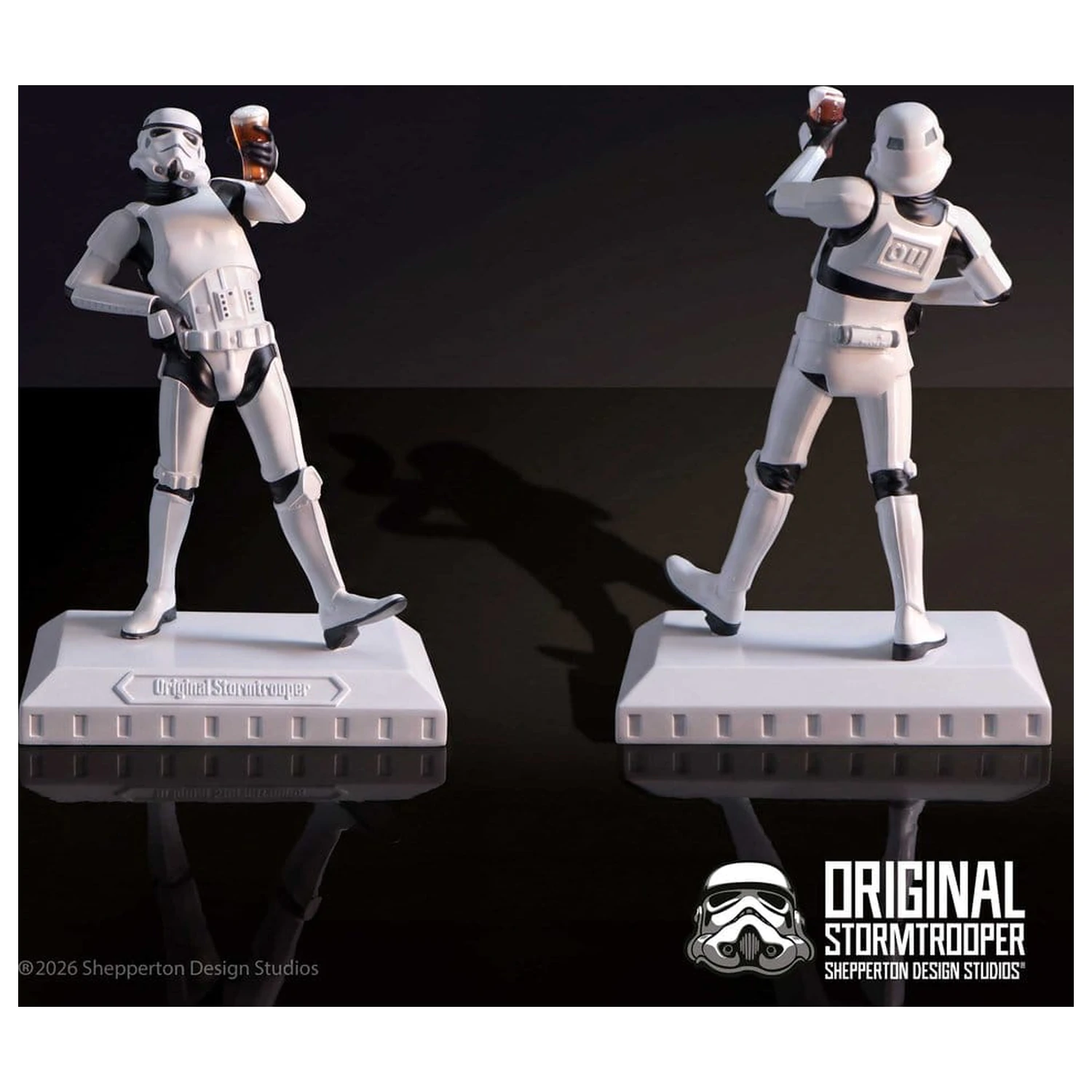 Original Stormtrooper Figur Raise a Glass 17 cm Produktfoto